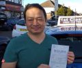 Yimjung with Driving test pass certificate